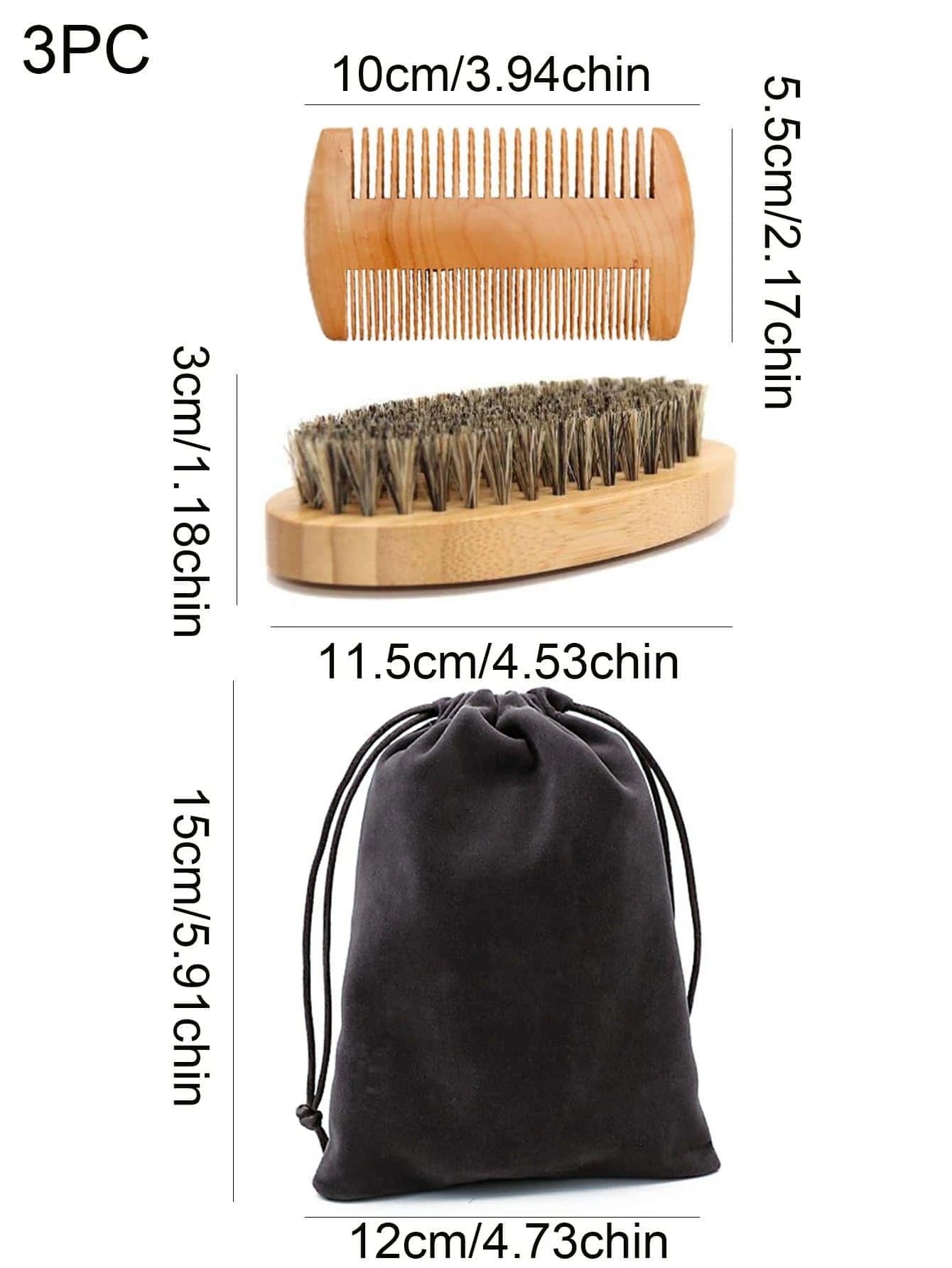 Beard pack (Brush and comb)